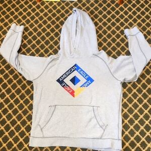 American Eagle Gray Hoodie with Logo Size Large